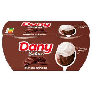 Danone Dany Sahne Pudding dunkle Schokolade 4x115g
